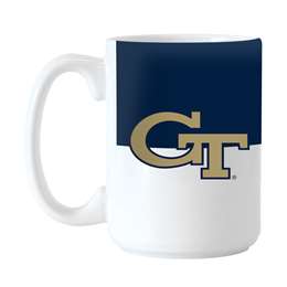 GA Tech 15oz Colorblock Sublimated Mug