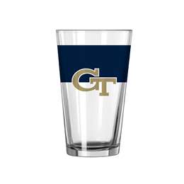 Georgia Tech 16oz Colorblock Pint Glass