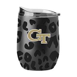 GA Tech Leopard 16oz Black Powdercoat Curved Beverage