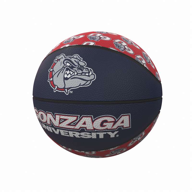 Gonzaga University Repeating Logo Youth Size Rubber Basketball