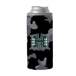 Hawaii Black Camo 12oz Slim Can Coolie