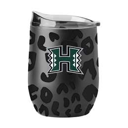 Hawaii Leopard 16oz Black Powdercoat Curved Beverage