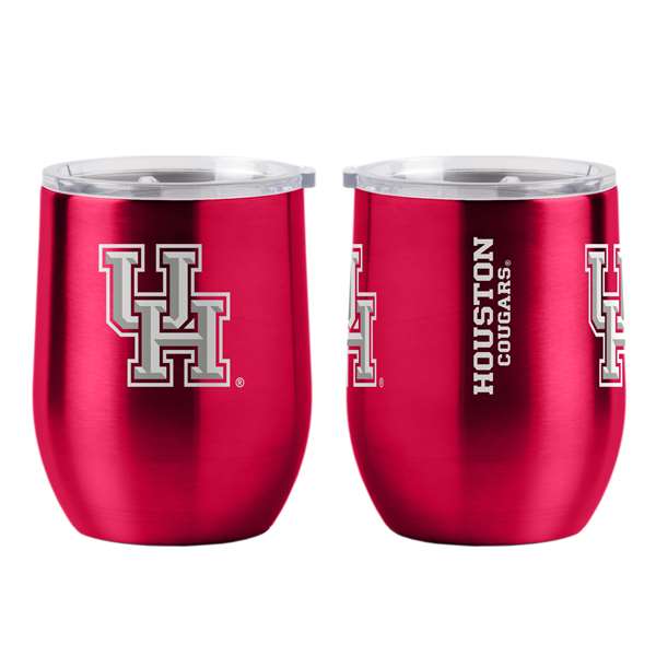 Houston Gameday 16oz Stainless Curved Beverage