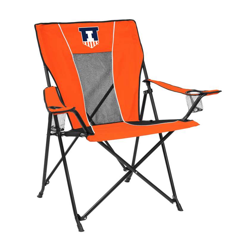 University of Illinois Fighting Illini Game Time Chair Folding Big Boy Tailgate Chairs