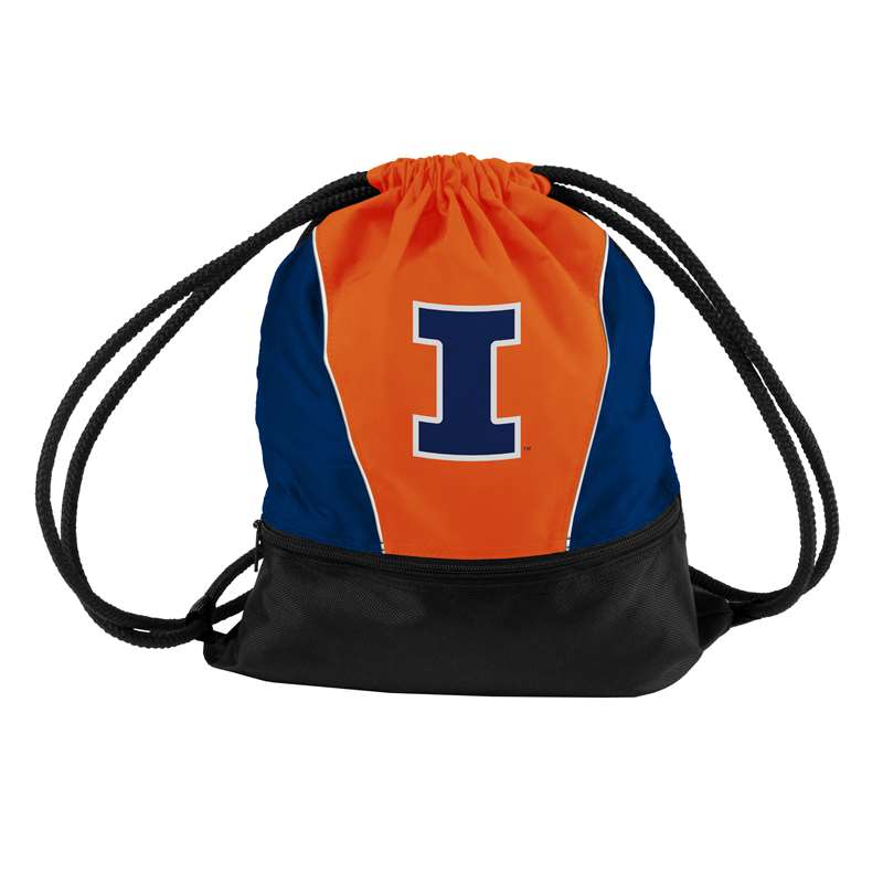 University of Illinois Fighting Illinni Spirit Draw String Backpack Bag