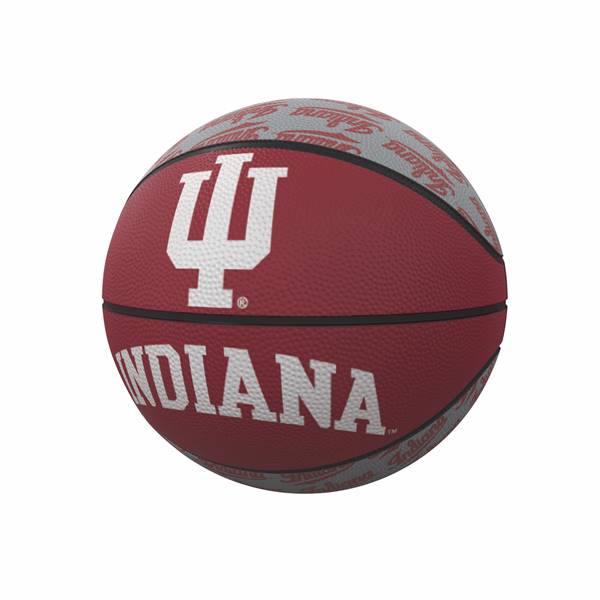 University of Indiana Hoosiers Repeating Logo Youth Size Rubber Basketball
