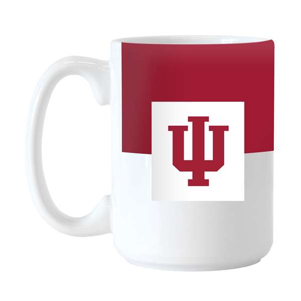 Indiana 15oz Colorblock Sublimated Mug