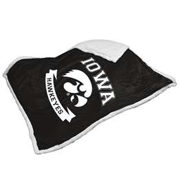 Iowa Printed Sherpa Blanket