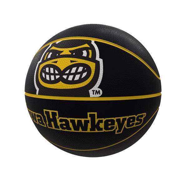 University of Iowa Hawkeyes Mascot Official Size Rubber Basketball  