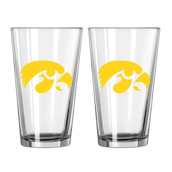 Iowa 16oz Logo Pint Glass