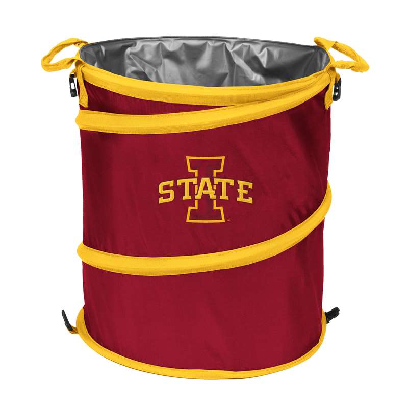 Iowa State University Cyclones Collapsible 3-in-1 Cooler, Trach Can, Hamper