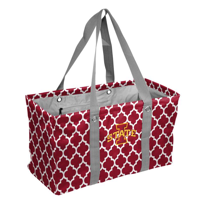 Iowa State University Cyclones Crosshatch Picnic Caddy Tote Bag