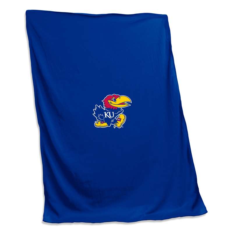 University of Kansas Jayhawks Sweatshirt Blanket 84 X 54 inches