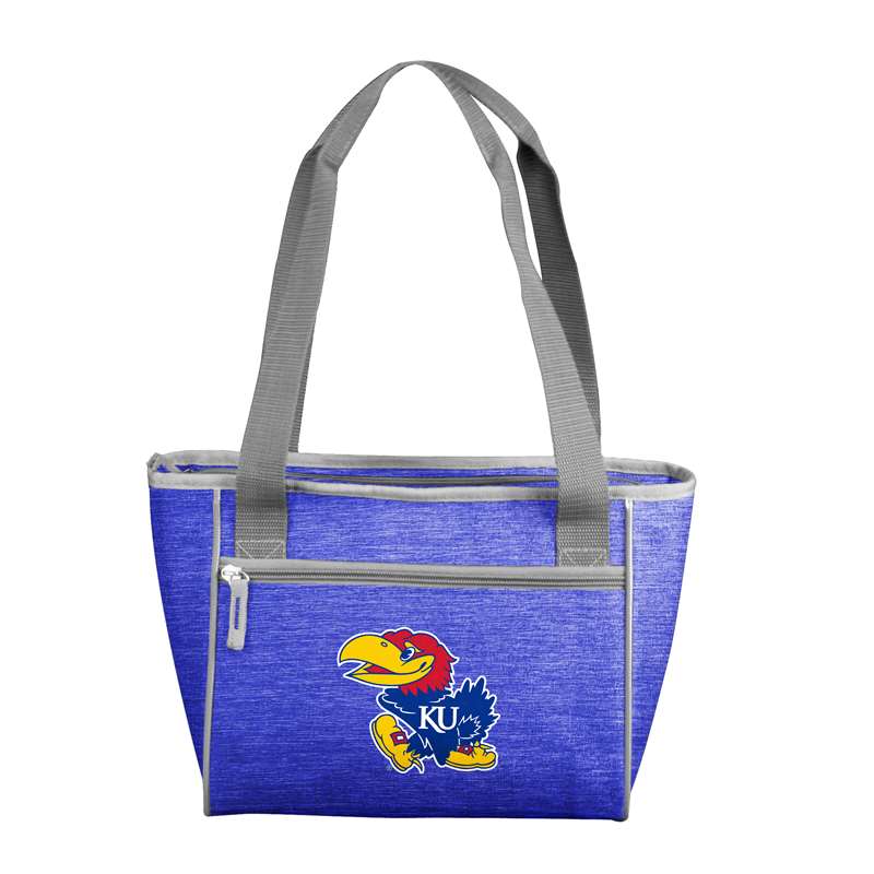 University of Kansas Jayhawks Crosshatch 16 Can Cooler Tote Bag