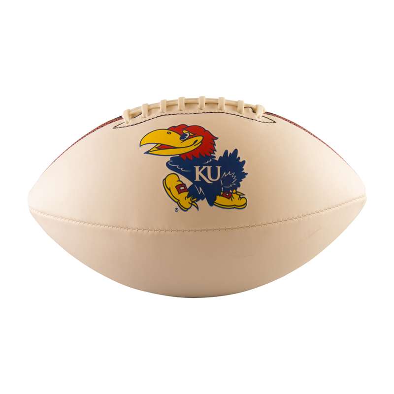 University of Kansas Jayhawks Official Size Autograph Football