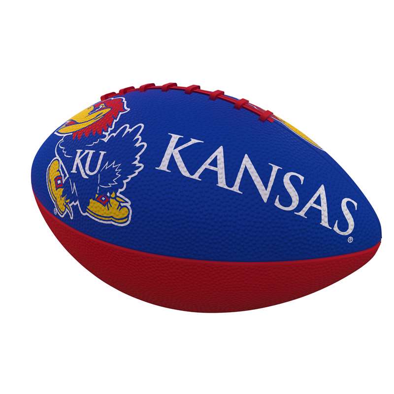 University of Kansas Jayhawks Junior Size Rubber Football