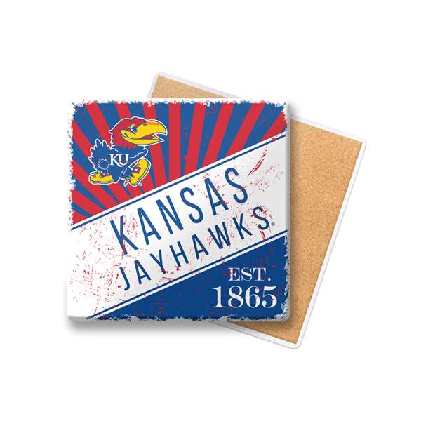Kansas Burst Ceramic Coaster