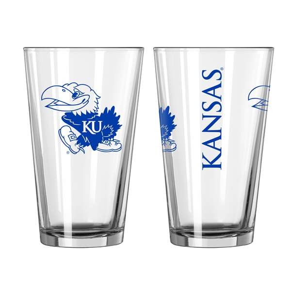 Kansas 16oz Gameday Pint Glass