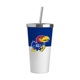 Kansas 20oz Colorblock Stainless Steel Straw Tumbler