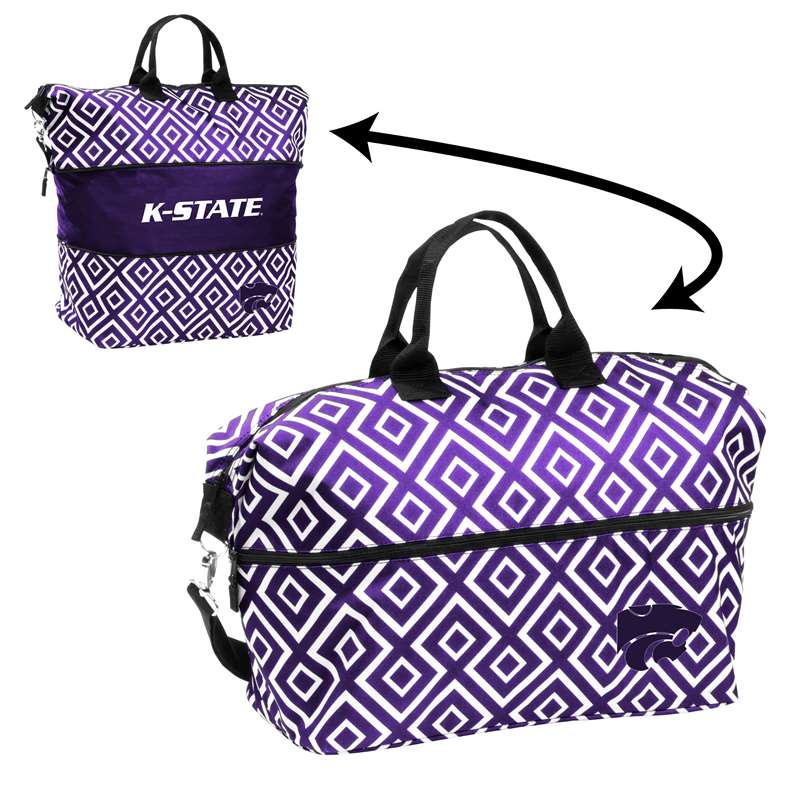 Kansas State University Wildcats Expandable Tote Bag