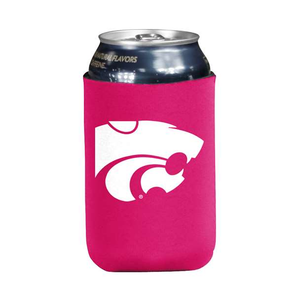 KS State Pink Flat Can Coozie