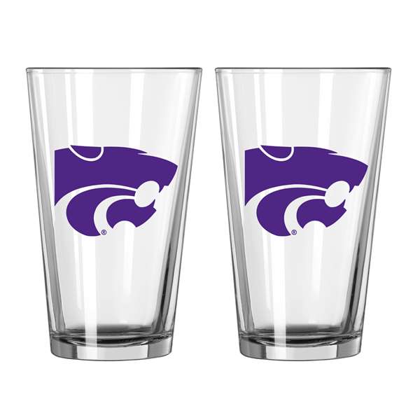 Kansas State 16oz Logo Pint Glass