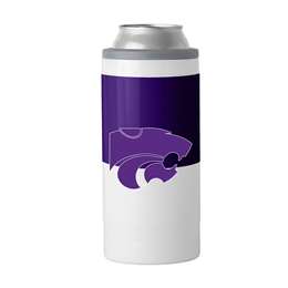 Kansas State University Wildcats 12oz Colorblock Slim Can Coolie Coozie  