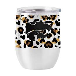 Kansas 16oz Neurtal Leopard Stainless Curved Beverage