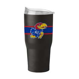 30oz Kansas Powdercoat Stripe Tumbler