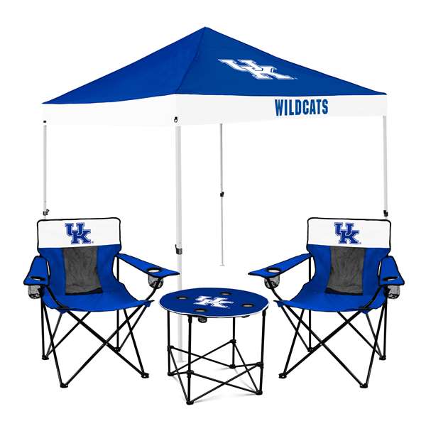 Kentucky Wildcats Canopy Tailgate Bundle - Set Includes 9X9 Canopy, 2 Chairs and 1 Side Table