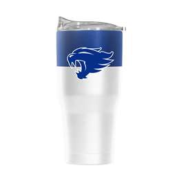 Kentucky 30oz Colorblock White Powder Coat Tumbler