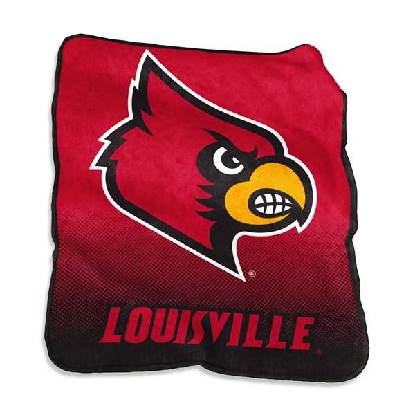 University of Louisville Cardinalss Raschel Throw Blanket - 50 X 60 in.