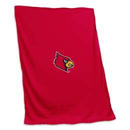 Louisville Cardinals Sweatshirt Blanket 54X84 in.