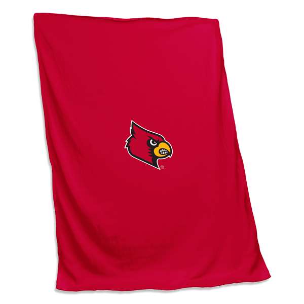 Louisville Cardinals Sweatshirt Blanket 54X84 in.
