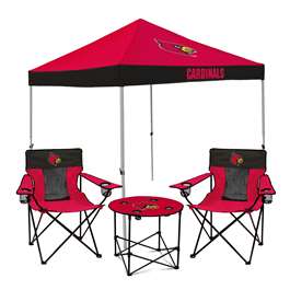 Louisville Cardinals Canopy Tailgate Bundle - Set Includes 9X9 Canopy, 2 Chairs and 1 Side Table