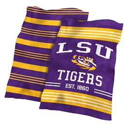 LSU Tigers Colorblock Plush Blanket 60X70 inches