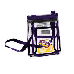 LSU Louisiana State University Tigers Clear Gameday Crossbody Tote Bag  