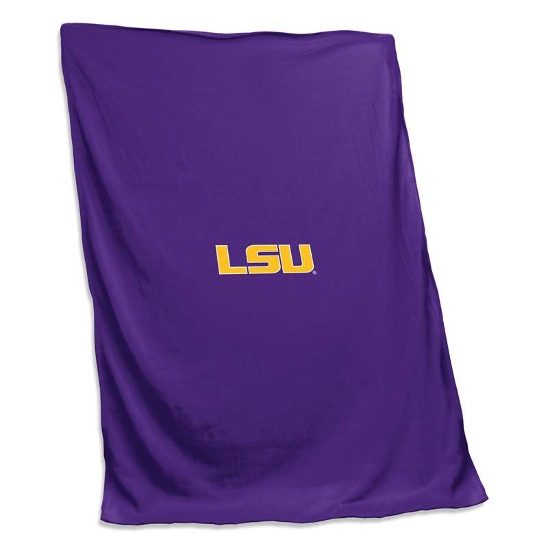 LSU Louisiana State University Tigers Sweatshirt Blanket 84 X 54 inches