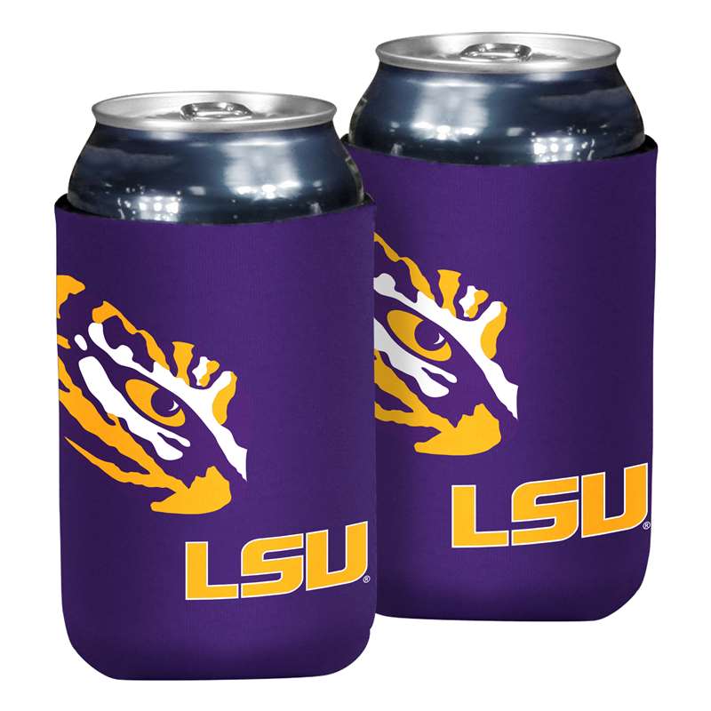 LSU Oversized Logo Flat Coozie