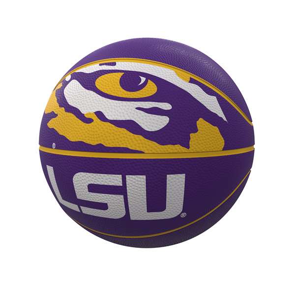 LSU Louisiana State University Tigers Mascot Official Size Rubber Basketball  