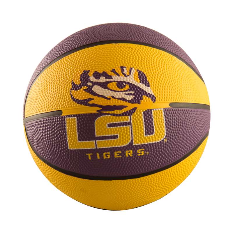 LSU Louisiana State University Mini-Size Rubber Basketball