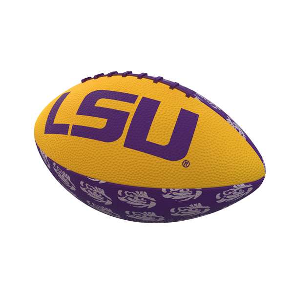 LSU Louisiana State University Tigers Repeating Logo Youth Size Rubber Football