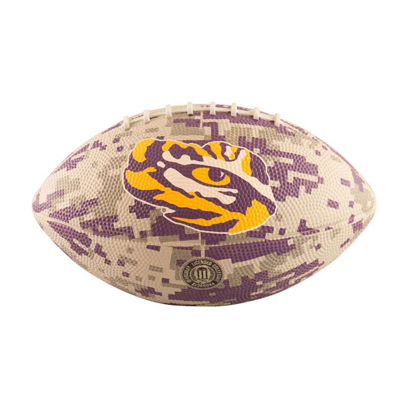 LSU Louisiana State University Mini-Size Rubber Camo Football