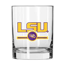 LSU 14oz Letterman Rocks Glass