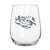 LSU 16oz Frost Curved Beverage Glass