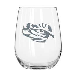 LSU 16oz Frost Curved Beverage Glass