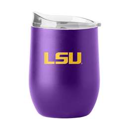 LSU 16oz Flipside Powder Coat Curved Beverage