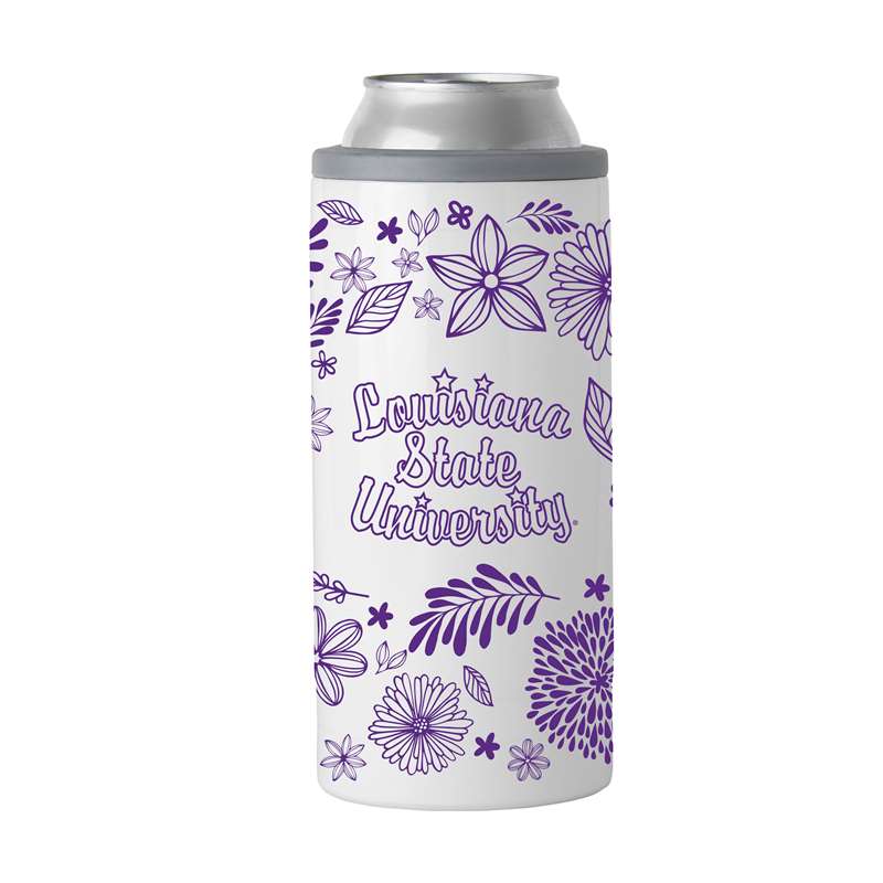 LSU Vault 12oz Botanical Slim Can Coolie