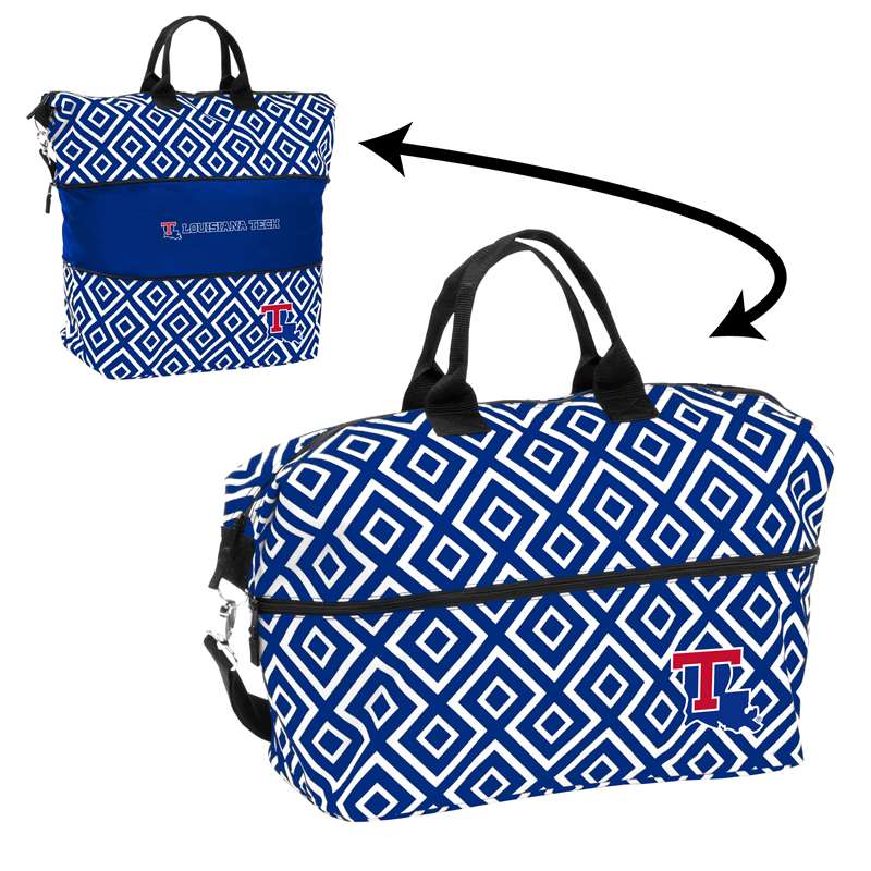 Louisiana Tech Double Diamond Expandable Tote