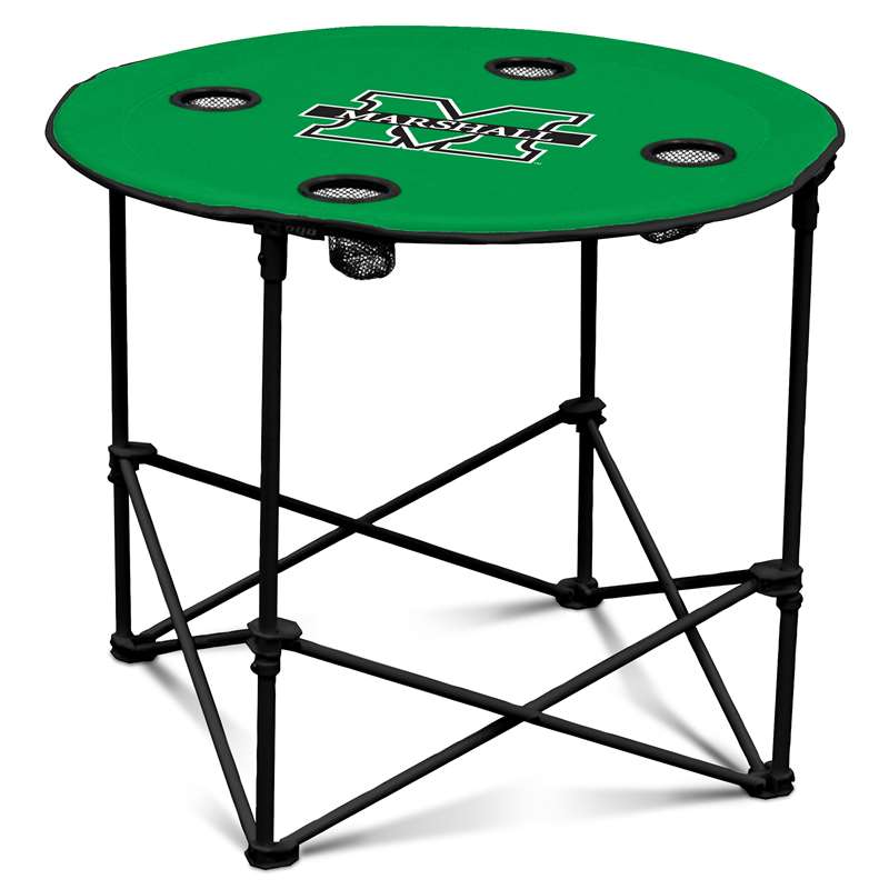 Marshall University Thundering HerdRound Folding Table with Carry Bag